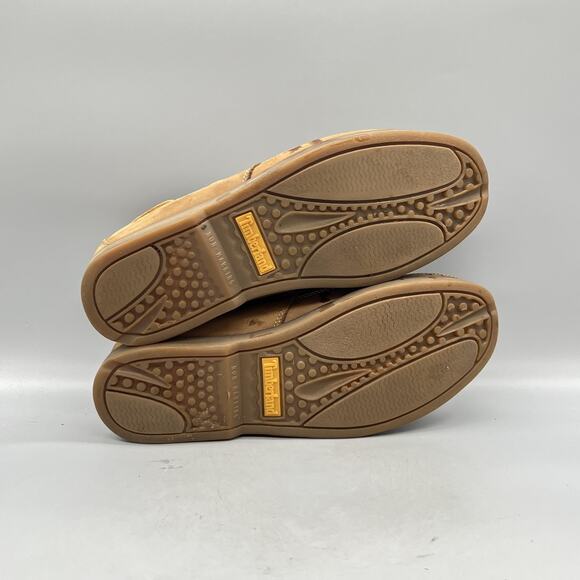 Timberland Shoes Mens 9.5 Brown Leather Boat Moc Toe Casual Comfort Nautical main image 7